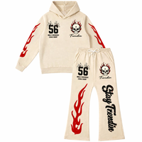 Offre Spéciale – Ensemble Survêtement Unisexe Hiver en Polaire Technique Streetwear – Jogger et Sweat à Capuche Personnalisable avec Logo – Pantalon Évasé