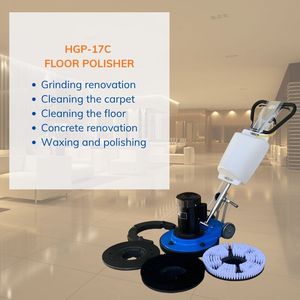 Pulidora y Esmeriladora Industrial Eléctrica de 2.0HP para Pisos, Multifunción, de 17 Pulgadas, con Colector de Hierro y Accesorios - Product Image 6