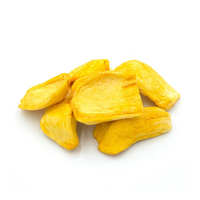 Heerlijke gedroogde jackfruit met knapperige textuur en zoet aroma. Geschikt voor frituren. Vacuüm verpakking op maat voor export. Blue Lotus.