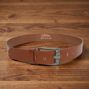 Cinturones Exóticos de Lujo Personalizados OEM ODM, Cinturón Retro de Cuero Genuino de Vaca, Cinturón Casual de Cuero Grueso para Hombre - Product Image 3