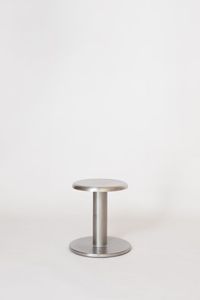 Wholesale Price Silver Metal Accent <b>Stool</b> Round Top Contemporary Side Seat For Living Room Cafe Hotel Lobby Furniture Use Set To - Product Image 3