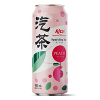 Vietnam's exporteur Rita Private Brand 500ml bruisende ananas thee, hoogwaardige koolzuurhoudende frisdrank, kant-en-klaar, OEM/ODM
