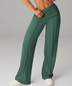 Cross-Border High Elastic Waist Solid Breathable Four-Way Stretch Outdoor Running Sports Straight Slim Trousers - Product Image 5