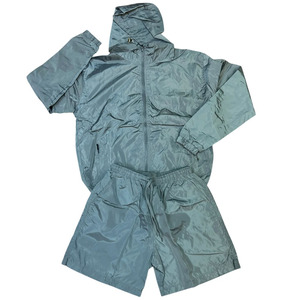 2026 Men's Two Piece Custom Windbreaker Shorts <b>Jacket</b> Tracksuit Streetwear Breathable Drawstring Nylon <b>Reflective</b> Short - Product Image 3