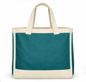Cotton Canvas Reusable Tote <b>Bags</b> with Gusset and Zip <b>Long</b> Shoulder Handles Custom Printed <b>Bag</b> with logo Lifestyle Promotion <b>Bags</b> - Product Image 4