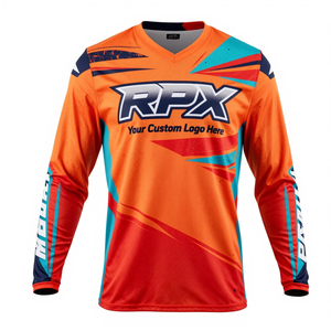 Nouveau maillot de motocross personnalisé de haute qualité avec impression par sublimation, meilleur matériau, prix de gros, maillot de motocross de course - Product Image 4