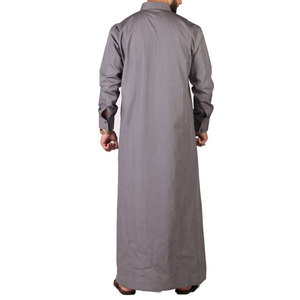 Thobe de haute qualité pour hommes musulmans, style Jubbah, logo personnalisé, couleur personnalisée, vente directe de mode - Product Image 3