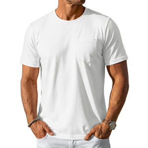 Camisetas de Lujo para Hombre, 100% Algodón, Color Blanco Sólido, con Logotipo Personalizado, Corte Holgado, Hombros Ligeramente Caídos, Tallas Grandes - Product Image 1