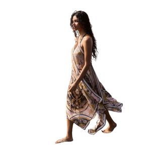 Vestido Midi Estampado de Moda para Mujer, Vestido Casual de Longitud Midi - Product Image 2