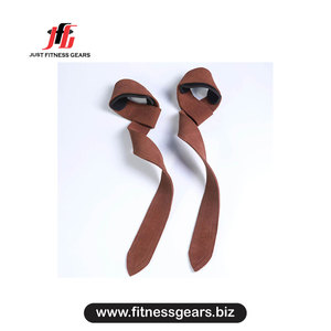 Support de poignet en cuir 2026, réglable avec fermeture auto-agrippante, antidérapant, pour musculation et entraînement de force, unisexe, marron - Product Image 1
