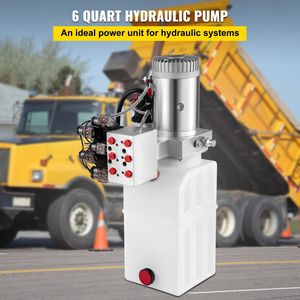 Pompe hydraulique électrique à double action de 6 quarts/1,5 gallon, 12 V CC, avec pression de décharge maximale de 3200 PSI pour remorques à benne basculante - Product Image 2