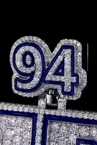 Collar con colgante de nombre con incrustaciones de moissanita incolora de corte redondo en plata 925, joyería hip hop personalizada a precio de mayorista. - Product Image 4