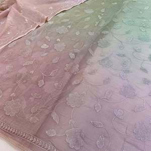 Malty embroidery fabric custom fancy textile fabric net fabric organza fabric for fashion garment wholesale export global supply - Product Image 5