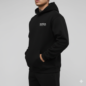 Conjunto de Sudadera con Capucha y Cremallera Ranzia Icon Plus Size con Bordado de Pedrería - Sudadera con Capucha y Cremallera Completa Ranzia Heavy Drip con Pedrería - Product Image 2