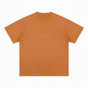 T-shirt personnalisé 100% coton à col rond, coupe ample, surdimensionné, court, style boxy, grande taille pour hommes - Product Image 4