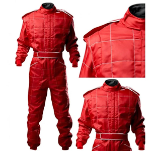 Combinaison de travail rouge en polyester pour homme, manches longues, respirante, uniforme industriel, combinaison intégrale, service de logo personnalisé ODM, printemps automne - Product Image 1