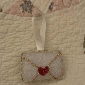 Handmade Cute Envelope Seed Bead Keychain Crystal Beaded <b>Bag</b> Charm Cute Heart Pendant Fashion <b>Key</b> <b>Ring</b> For Gifting Handbag & <b>Key</b> - Product Image 1