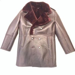 Luxury Genuine Leather Shearling <b>Jacket</b> for Men Premium Fur <b>Lined</b> Winter Aviator Coat Durable Stylish Warm Fashion Wear - Product Image 4