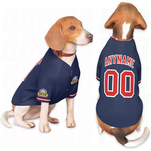 เสื้อผ้าสุนัขสุดหรู ระบายอากาศได้ดี เสื้อยืดสุนัขสำหรับฤดูร้อน เสื้อเบสบอลสำหรับสุนัขตัวเล็ก เสื้อกั๊กน้ำหนักเบาสำหรับสัตว์เลี้ยง - Product Image 1