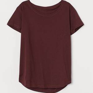 T-shirts pour femmes en coton 100% pour l'été, t-shirts pour femmes 100% coton, OEM, haute qualité, t-shirts décontractés pour femmes, hip hop, pour impression personnalisée - Product Image 1