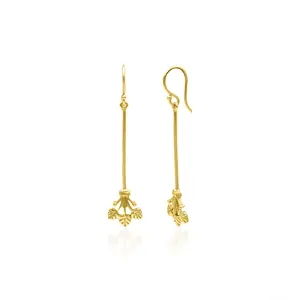 High quality fashion earrings luxury premium brass jewelry women african inspired jewelry drop earring gold plated jewelry gifts