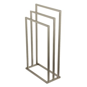 Minimalist Metal <b>Towel</b> <b>Rack</b> Rectangular Standing Type Single Tier Stackable Bathroom <b>Storage</b> Holder - Product Image 1