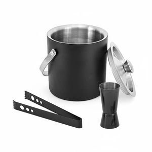 Jigger Doble de Acero Inoxidable para Cócteles, Taza Medidora con Tapa para Cubitera y Pinzas para Barman - Product Image 1