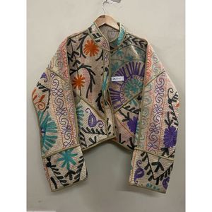 Nueva Chaqueta de Moda Boho para Mujer, Tejida a Mano con Bordado Suzani, Transpirable, 100% Algodón, para Invierno/Otoño, Venta al Por Mayor - Product Image 2