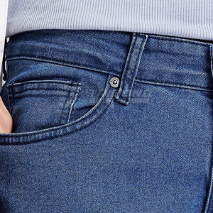 Pantalones Vaqueros de Hombre, Estilo Moderno, para Uso en Exteriores, Más Vendidos, Corte Recto, Cintura Media, 100% Algodón, Color Sólido, Alta Calidad - Product Image 4
