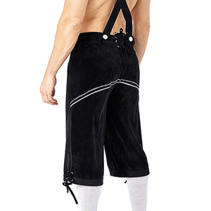 Lederhosen bavaroises allemandes pour hommes, vêtements personnalisés, tenue traditionnelle, couleur unie, haute qualité, respirant, activités de plein air - Product Image 6