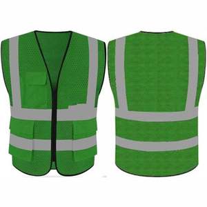 Chaleco de Seguridad de Alta Visibilidad Personalizado en Poliéster, Chaleco Reflectante de Alta Visibilidad, Ropa de Trabajo OEM, Venta al Por Mayor de Fábrica - Product Image 1