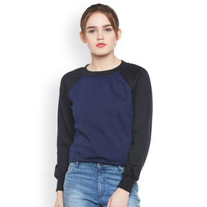Sweat-shirt en coton OEM pour femme, logo personnalisé brodé, style décontracté, longueur longue, saison hivernale, polaire, prix abordable - Product Image 1