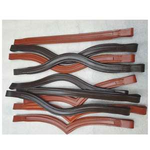 Bandas de cuero personalizadas con canal vacío para la frente del caballo, accesorios ecuestres, todas las formas y tamaños, para doma, brida, hackamore. - Product Image 1