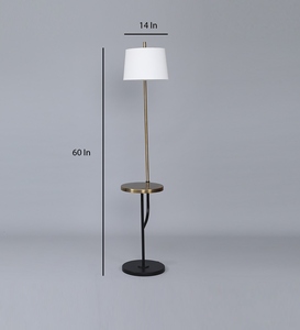 Lampe sur pied de luxe avec abat-jour en tissu beige et base en métal, fabrication OEM/ODM, faible MOQ, prix d'usine, vente en gros, approvisionnement en vrac - Product Image 3