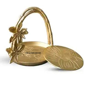 Latest Design Drink <b>Table</b> Decoration <b>Coasters</b> White Marble Brass Inlay Round Shape 4 Pieces Stylish Modern - Product Image 5