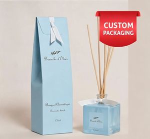 Wholesale OEM Custom Reed <b>Diffuser</b> Packaging Box with Logo Luxury <b>Essential</b> <b>Oil</b> <b>Diffuser</b> Gift Box with Custom Printing - Product Image 1