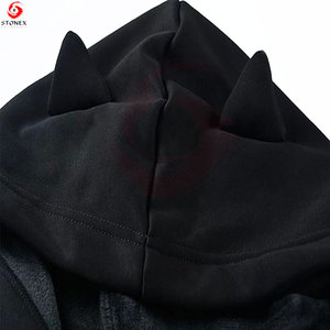 Sudadera Corta con Capucha para Mujer, de Algodón Suave, Forro Polar, Capucha Ajustable, Secado Rápido, Transpirable, para Uso Casual, Invierno y Gimnasio - Product Image 3