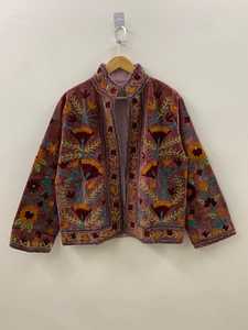 Suzani Embroidered Velvet Winter <b>Jacket</b> Handmade <b>Short</b> Festival Coat Ethnic Bohemian Outerwear Winter Kimono <b>Jacket</b> - Product Image 3