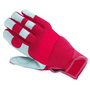 ถุงมือหนังวัวสำหรับงานช่าง งานประกอบ งานซ่อมแซม สีแดงขาว ป้องกันนิ้วมือเต็มรูปแบบ รุ่นใหม่ล่าสุด - Product Image 2