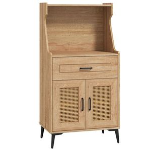 Credenza Moderna e Vintage per Casa, Mobile Bar Estensibile e Pieghevole in MDF e Metallo per Cucina o Tavolo - Product Image 3