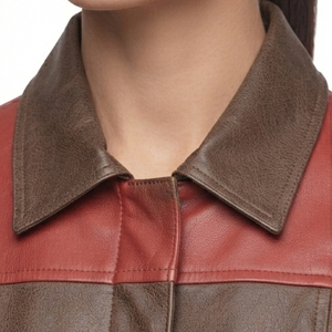 Premium Ladies <b>Long</b> Sporty <b>Leather</b> Motorcycle Biker <b>Jacket</b> for Women - Product Image 4