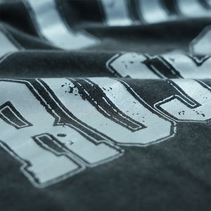 T-shirt sportif tricoté coupe courte et carrée, uni, personnalisable, multicolore, épaules tombantes, 220 grammes, grammage lourd, vierge - Product Image 3