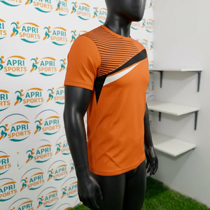 Maillot d'entraînement de football à manches courtes de haute qualité, personnalisé, en polyester, service OEM, toutes saisons - Product Image 4