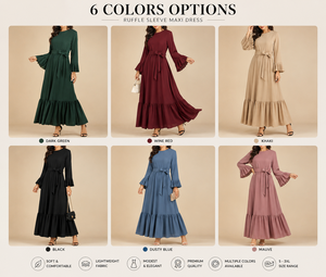 Robe Abaya Kaftan Musulman Ramadan pour Femmes, Djellaba Dubai Jalabiya Élégante, Robe Longue Africaine Grande Taille Boubou Femme - Product Image 3
