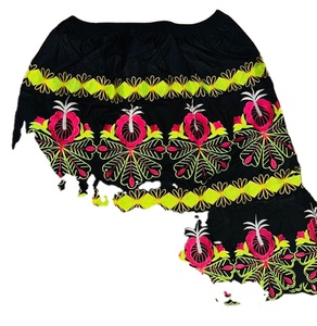 Automne nouveau Style broderie jupe haute qualité coton taille haute fête jupe femmes filles grande taille couleur unie en gros personnalisé - Product Image 2