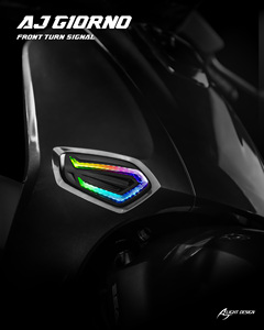 ไฟเลี้ยวหน้ามอเตอร์ไซค์ AJ LIGHT DESIGN Giorno อัพเกรดไฟเลี้ยว LED RGB 2 เลนส์ สำหรับติดตั้งเพิ่มเติม - Product Image 3