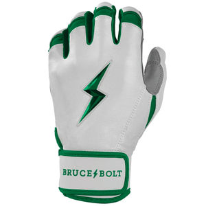 <b>Chrome</b> Series Short Cuff Batting Gloves Green Lightweight Design Infield Outdoor Use Sports Gloves Supplier BRUCE BOLT - Product Image 5