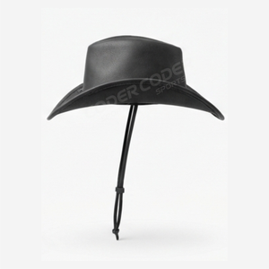 Professional Manufacturer Custom made 100% genuine Leather Unisex <b>Western</b> Cowboy <b>Hat</b> With Pure Leather Sweatband Cowboys <b>Hat</b> - Product Image 6