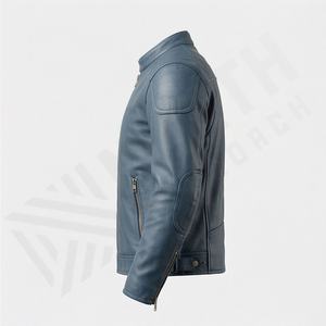 Chaqueta de Motociclista de Cuero Genuino para Hombre de la Mejor Calidad, Nueva Colección de Invierno, Chaquetas de Motocicleta con Protecciones Desmontables Personalizadas - Product Image 3