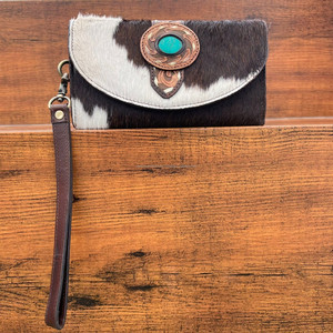 Cartera de mano de cuero de vaca a la moda RTS para mujer, tarjetero de gran capacidad RFID de lujo, monedero de mano - Product Image 4